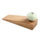 2 Pieces Sage Green Round Ceramic Wooden Door Stopper